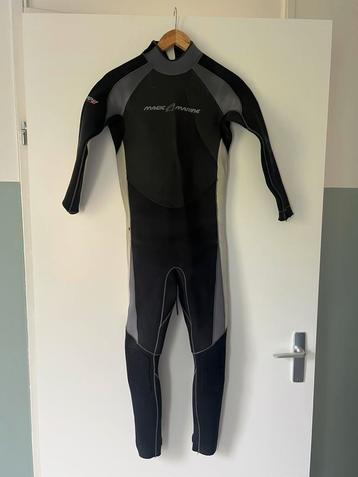 Magic Marine kindersteamer wetsuite gebruikt maat 170, 4/3mm beschikbaar voor biedingen