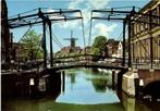 Schiedam, Appelmarktbrug - molen auto fiets - beschreven, Ophalen of Verzenden, Voor 1920, Ongelopen, Zuid-Holland