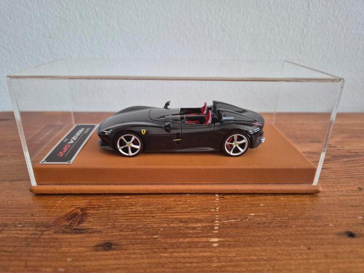Ferrari Monza SP2 2019 Zwart 1:43, Hobby en Vrije tijd, Modelauto's | 1:43, Nieuw, Auto, Overige merken, Ophalen of Verzenden