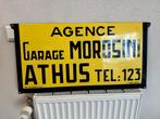 Garage MOROSINI emaille reclamebord, Verzamelen, Ophalen, Reclamebord, Gebruikt, .