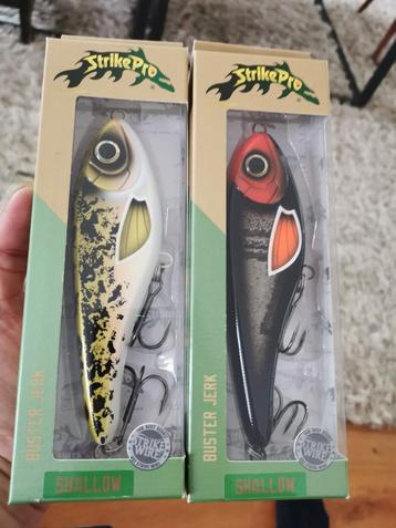 2x Strike pro buster jerk 15 cm shallow beschikbaar voor biedingen