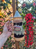 Vintage OLYMPIA STADT MUENCHEN Bier Stein met Tinnen Deksel, Antiek en Kunst, Ophalen of Verzenden