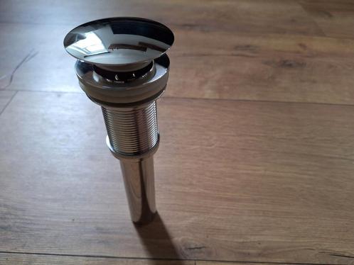 Afvoerplug voor wastafel chroom met drukafsluitng (klickwast, Doe-het-zelf en Verbouw, Sanitair, Nieuw, Wastafel, Chroom, Ophalen of Verzenden