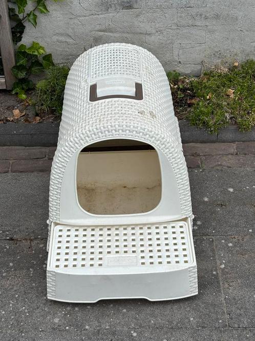 Curver style classic kattenbak kattentoilet creme lade schep, Dieren en Toebehoren, Kattenbakken, Gebruikt, Gesloten, Ophalen of Verzenden