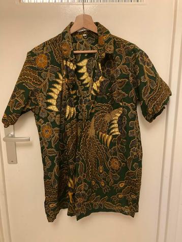 Groene Batik Blouse Heren - Maat M beschikbaar voor biedingen