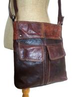 Leren tas - schoudertas - crossbody tas - damestas echt leer, Sieraden, Tassen en Uiterlijk, Tassen | Damestassen, Ophalen of Verzenden