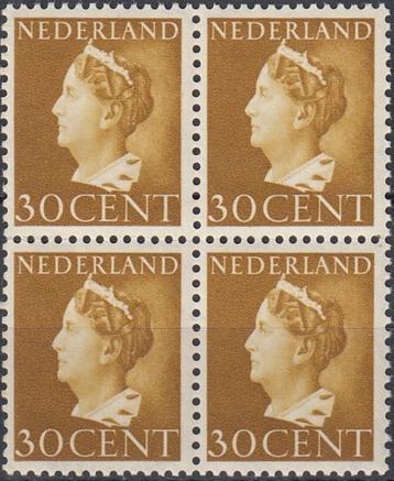 Nederland- 1940-1947- Wilhelmina - NVPH-342 - Blok van 4 - P beschikbaar voor biedingen