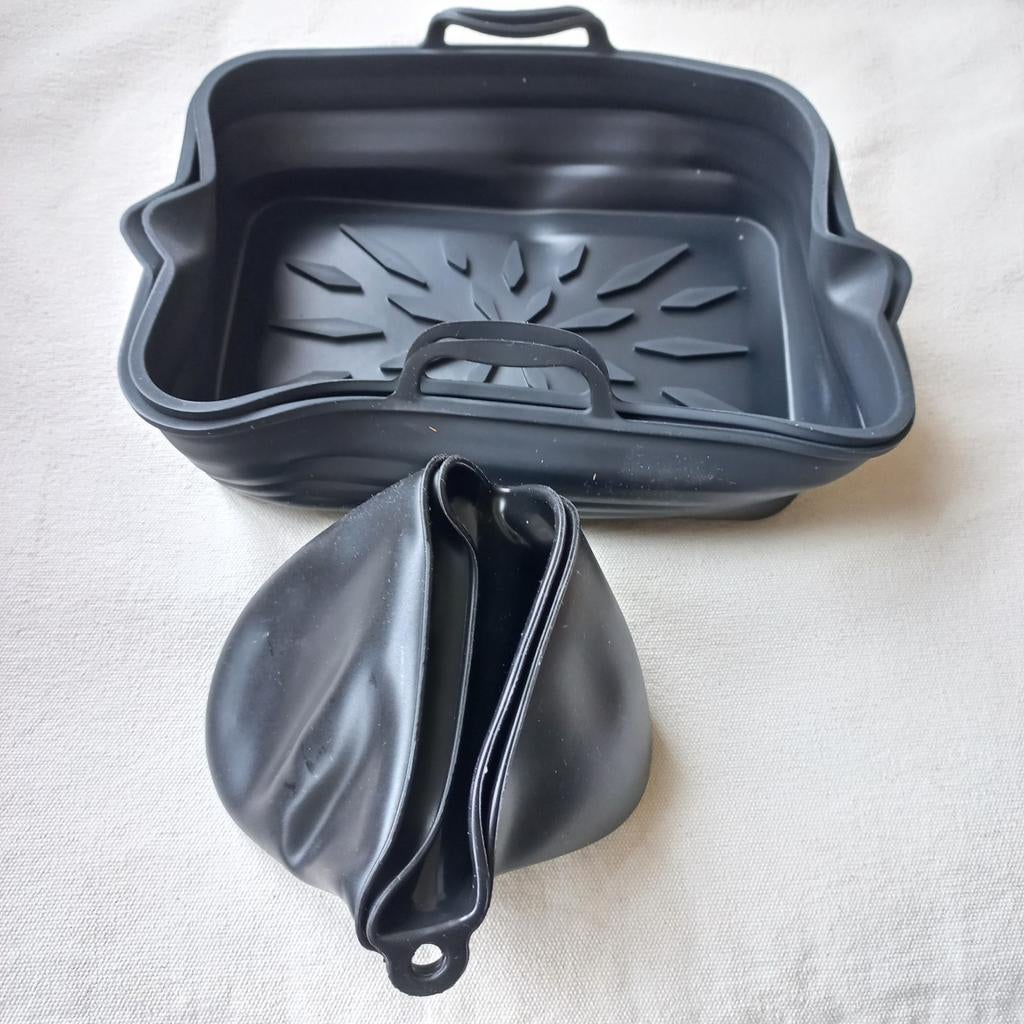 Siliconen mandjes en handschoentjes voor airfryer, Ophalen, Nieuw