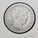 barber half dollar 1912 S Amerika, Verzenden, Noord-Amerika, Losse munt, Zilver