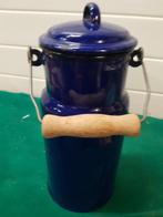 melkkan emaille blauw, Verzamelen, Retro, Ophalen of Verzenden