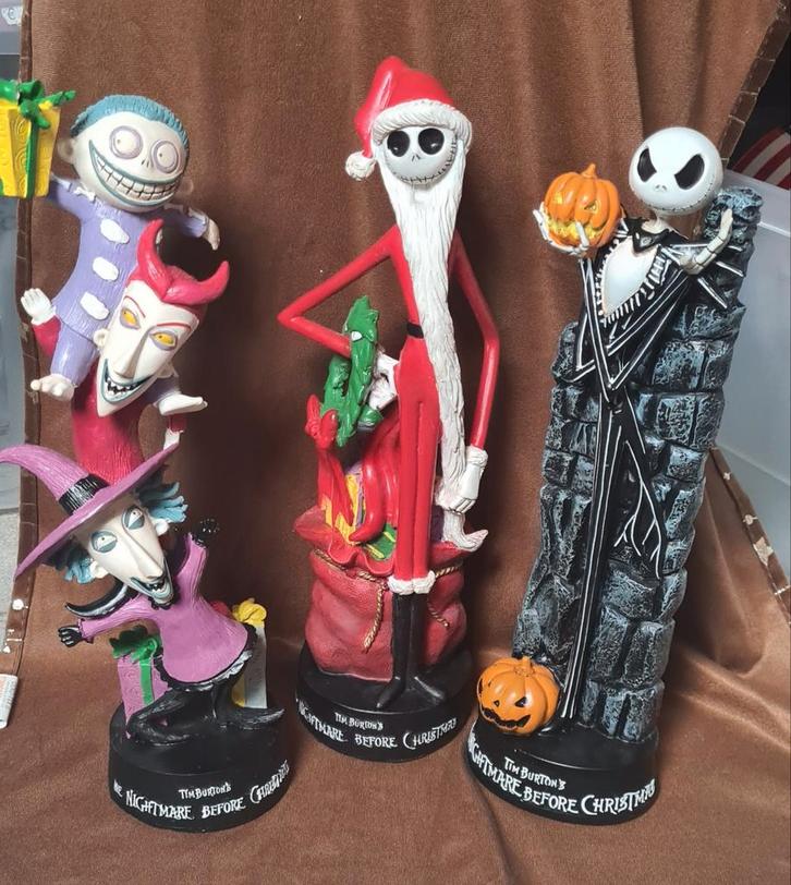 Nightmare Before Christmas Beelden Set, Verzamelen, Disney, Ophalen of Verzenden