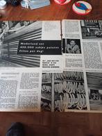 Artikel Nederland eet 450.000 zakjes patat per dag 1958, Ophalen of Verzenden, 1940 tot 1960, Knipsel(s)