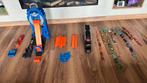 Hot Wheels garage, auto’s, stunt set, autotransporter, banen, Ophalen of Verzenden, Zo goed als nieuw, Jongen of Meisje