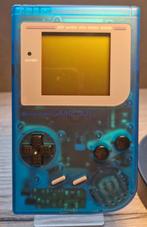 Gameboy Classic transparant blue refurbished krasvrij, Spelcomputers en Games, Spelcomputers | Nintendo Game Boy, Ophalen of Verzenden