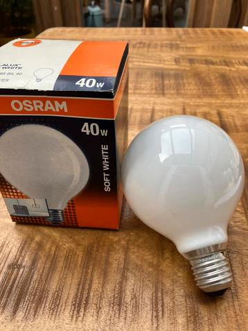 5x OSRAM Bellalux Soft White Globe 40Watt, E27 Nieuw beschikbaar voor biedingen