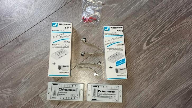 Viessmann 5217 & 5233 Rückmeldedecoder, Hobby en Vrije tijd, Modeltreinen | H0, Zo goed als nieuw, Overige typen, Overige merken