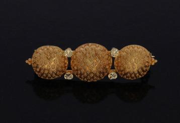 Doekspeld broche antiek 14k goud dames streeksieraad unisex beschikbaar voor biedingen
