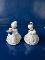 Tafelpopjes porselein PMI manufaktor 1met hond 1met bloemen, Ophalen of Verzenden