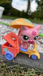 Lps pets on the go serie 1846 kat op bakfiets/foodtruck🧡, Ophalen of Verzenden, Zo goed als nieuw