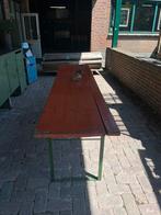Industriële tafel met bijpassende bank, Ophalen