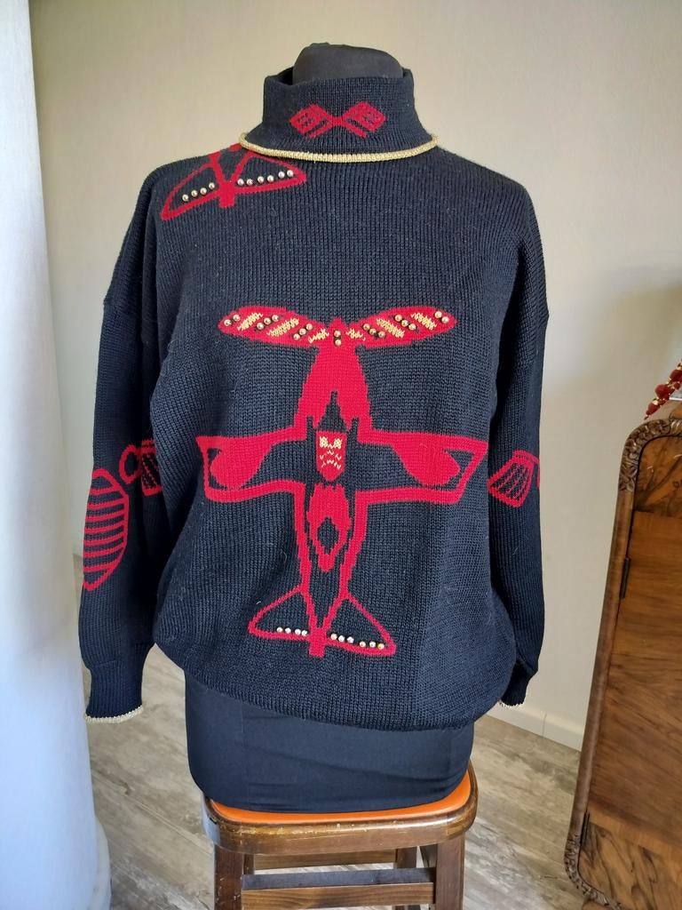 Vintage wollen trui, Kleding | Dames, Truien en Vesten, Ophalen of Verzenden, Zo goed als nieuw