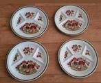 Vier Fondueborden FF Figgjo Flint Turi, Huis en Inrichting, Keuken | Servies, Ophalen of Verzenden, Zo goed als nieuw, Glas, Overige stijlen