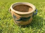 Keulse pot,Potten,bloem,plant,handvat,geel,creme,tuin, Ophalen of Verzenden, Nieuw, Overige materialen, Pot, Bus of Blik