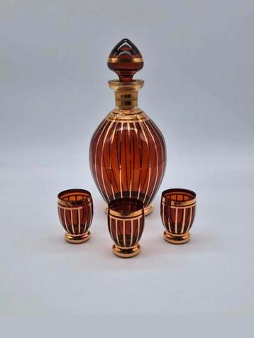 Boheemse Likeurset, Karaf & Glaasjes, 1940 beschikbaar voor biedingen