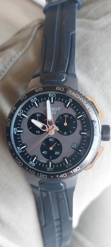 Tissot t Race T111417A, Sieraden, Tassen en Uiterlijk, Sporthorloges, Zo goed als nieuw, Android, Zwart, Ophalen of Verzenden