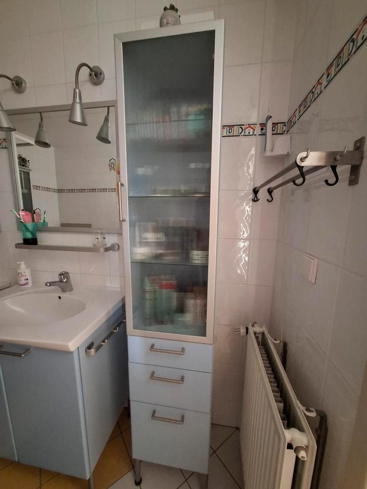 Badkamer compleet. Lichtblauw, Huis en Inrichting, Badkamer | Badkamermeubels, Wasbak of Wastafel, Minder dan 100 cm, 50 tot 100 cm