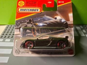 Matchbox 40 - 2023 Chevy Corvette Z06 [zwart] 1/60 MIB beschikbaar voor biedingen