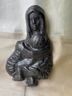 Terra Cotta Maria met Kind Wandplaquette, Antiek en Kunst, Ophalen of Verzenden