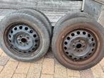 4 winter banden + velgen 155/65R14 2 losse winterbanden C1, Ophalen, 14 inch, Gebruikt, 155 mm