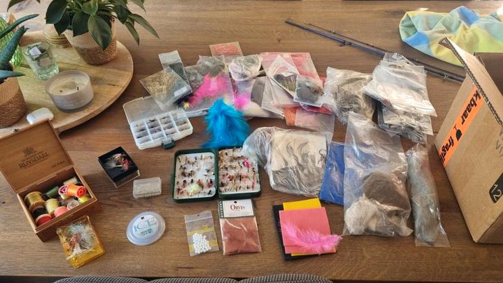 Vliegvis Bindmateriaal Groot Pakket nieuw, Watersport en Boten, Hengelsport | Vliegvissen, Nieuw, Overige typen, Ophalen of Verzenden