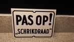 mooi bord 'pas op schrikkeldraad', Ophalen of Verzenden, Overige typen