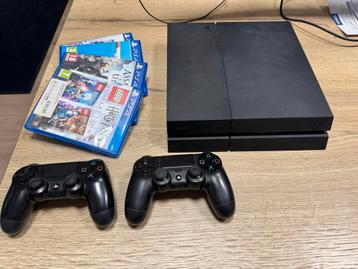 PS4 - Sony playstation 4 met 2 controllers en spellen beschikbaar voor biedingen