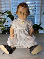 Sale antieke pop jurk en schoenen, 46 cm, voetje gerepareerd, Verzamelen, Poppen, Ophalen of Verzenden, Pop