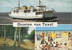 K71 Gelopen ansichtkaart groeten van texel, Gelopen, Ophalen of Verzenden, Waddeneilanden