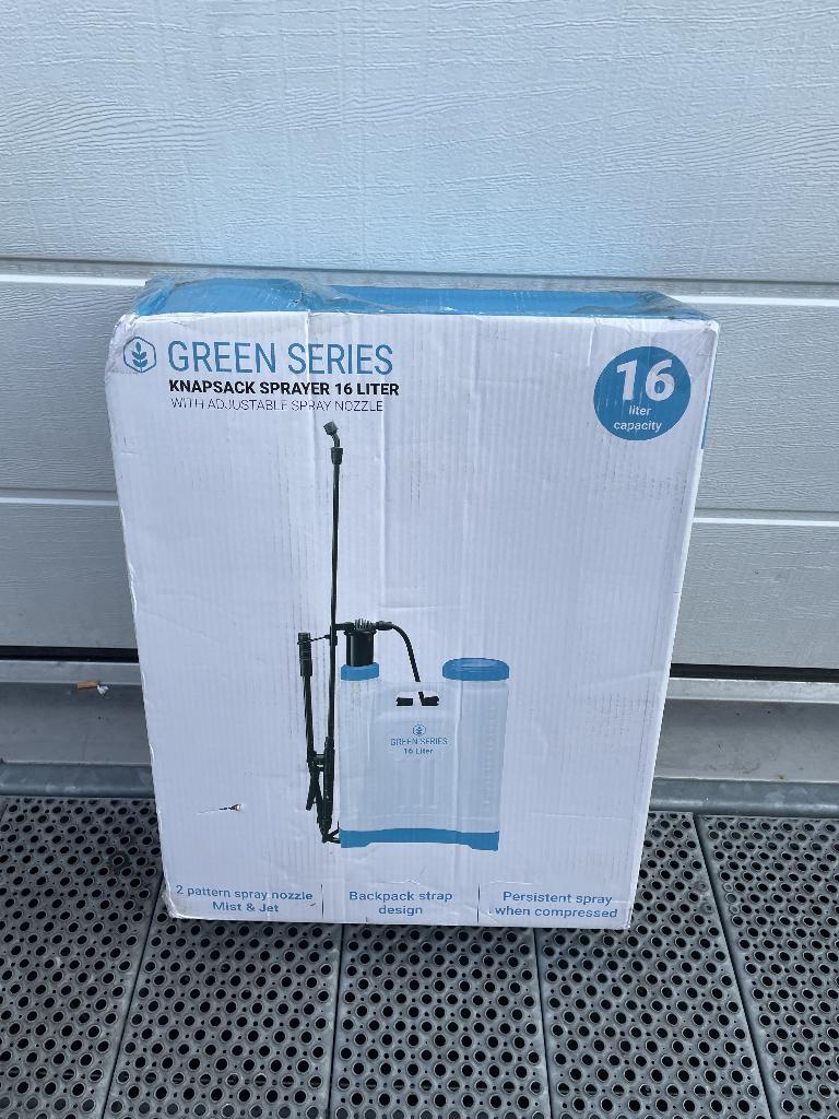 Te koop: Knapzakspuit 16L – Green Series (Nieuwstaat), Tuin en Terras, Bestrijdingsmiddelen, Ophalen of Verzenden, Nieuw, Ongediertebestrijding