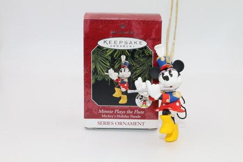 Hallmark Keepsake ornament Minnie plays the Flute 1998 kerst, Verzamelen, Disney, Zo goed als nieuw, Beeldje of Figuurtje, Overige figuren