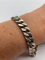 V2 Prachtige massief zilveren armband dubbele gourmet, Sieraden, Tassen en Uiterlijk, Armbanden, Ophalen of Verzenden, X, Zilver