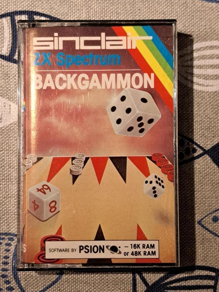 ZX Spectrum cassette 'BACKGAMMON' – getest & werkend, Computers en Software, Vintage Computers, Ophalen of Verzenden