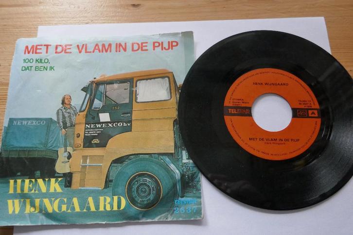 Single: Henk Wijngaard – Met De Vlam In De Pijp, Cd's en Dvd's, Vinyl | Nederlandstalig, Gebruikt, Levenslied of Smartlap, Overige formaten