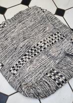 Nieuw Marrokaans berber wollen kelim, vloerkussen poef, Nieuw, Ophalen of Verzenden, 50 tot 75 cm, Vierkant