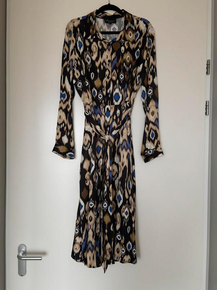 Nieuwstaat: mooi jurkje Elvira maat 40, Kleding | Dames, Jurken, Zo goed als nieuw, Maat 38/40 (M), Onder de knie, Verzenden