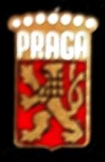 Praga speld rood-wit emaille, Verzamelen, Speldjes, Pins en Buttons, Verzenden, Nieuw, Transport, Speldje of Pin