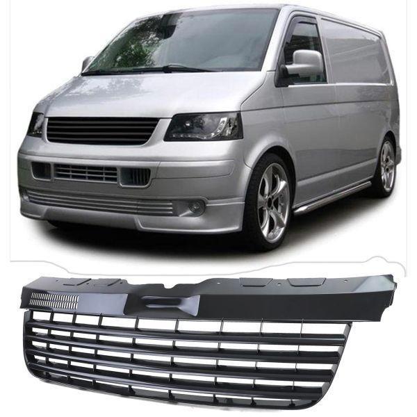 Embleemloze Grill Volkswagen Transporter T5 [Zwart], Auto diversen, Tuning en Styling, Ophalen of Verzenden