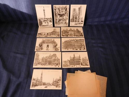 Tien ongelopen ansichtkaarten Brussel carte postal Bruxelles, Verzamelen, Ansichtkaarten | België, Ongelopen, Brussel (Gewest)