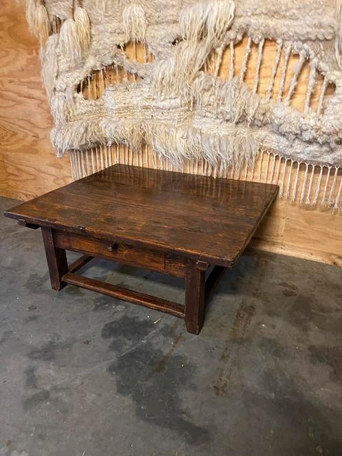 Antiek Brutalistische salontafel, Huis en Inrichting, Tafels | Salontafels, Ophalen