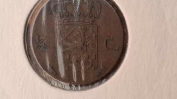 1/2 cent 1864 beschikbaar voor biedingen
